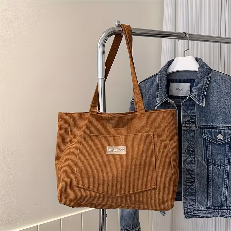 Corduroy tote